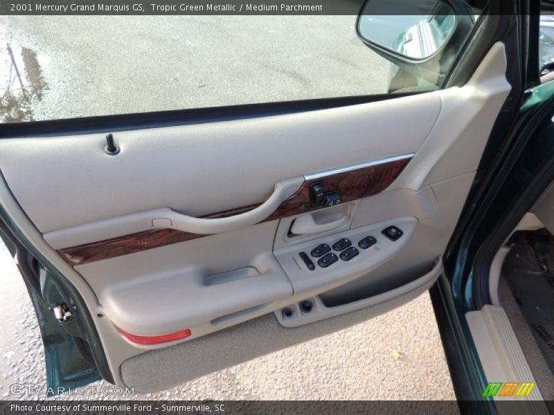 Tropic Green Metallic / Medium Parchment 2001 Mercury Grand Marquis GS
