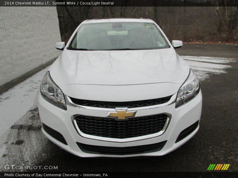 Summit White / Cocoa/Light Neutral 2014 Chevrolet Malibu LT