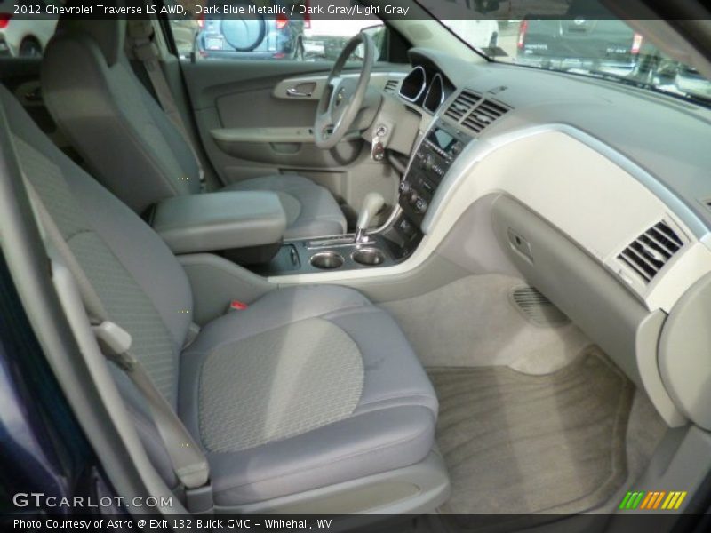 Dark Blue Metallic / Dark Gray/Light Gray 2012 Chevrolet Traverse LS AWD
