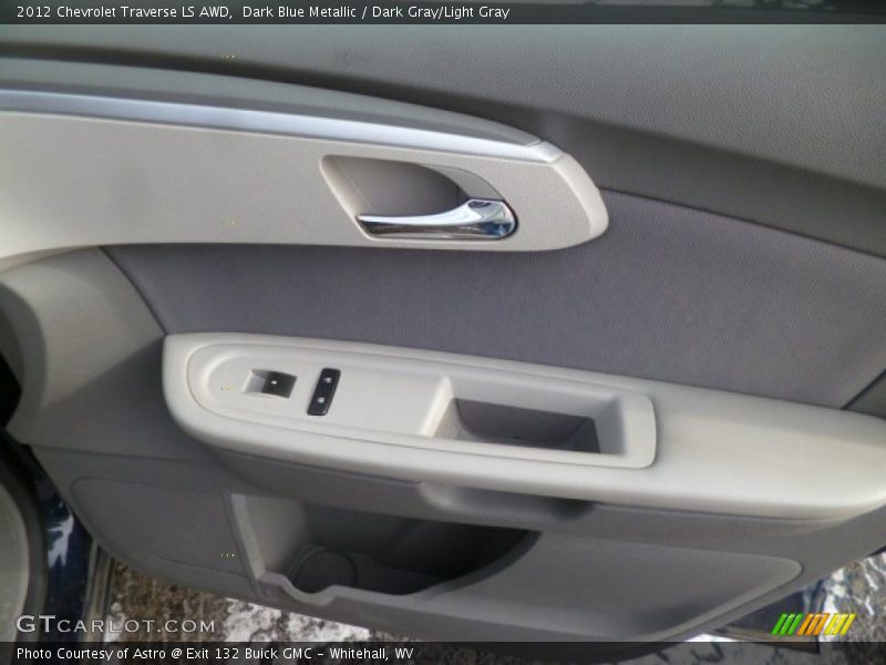 Dark Blue Metallic / Dark Gray/Light Gray 2012 Chevrolet Traverse LS AWD