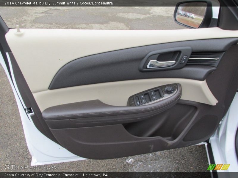 Summit White / Cocoa/Light Neutral 2014 Chevrolet Malibu LT