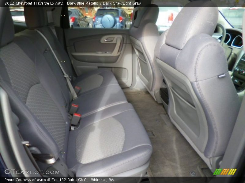 Dark Blue Metallic / Dark Gray/Light Gray 2012 Chevrolet Traverse LS AWD
