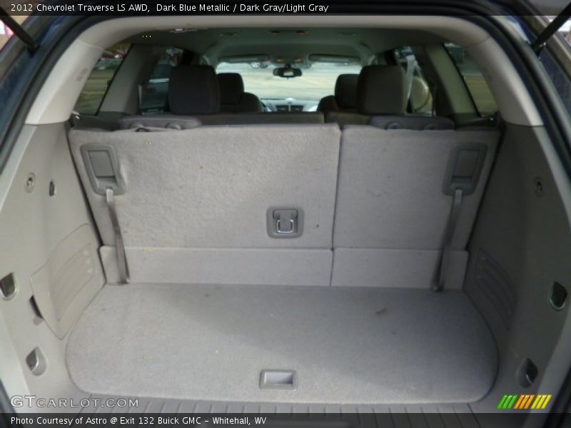 Dark Blue Metallic / Dark Gray/Light Gray 2012 Chevrolet Traverse LS AWD