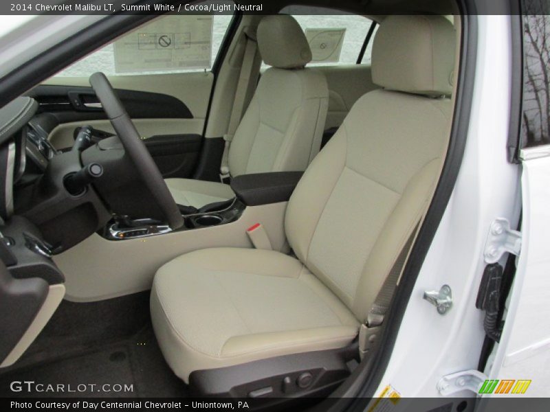 Summit White / Cocoa/Light Neutral 2014 Chevrolet Malibu LT