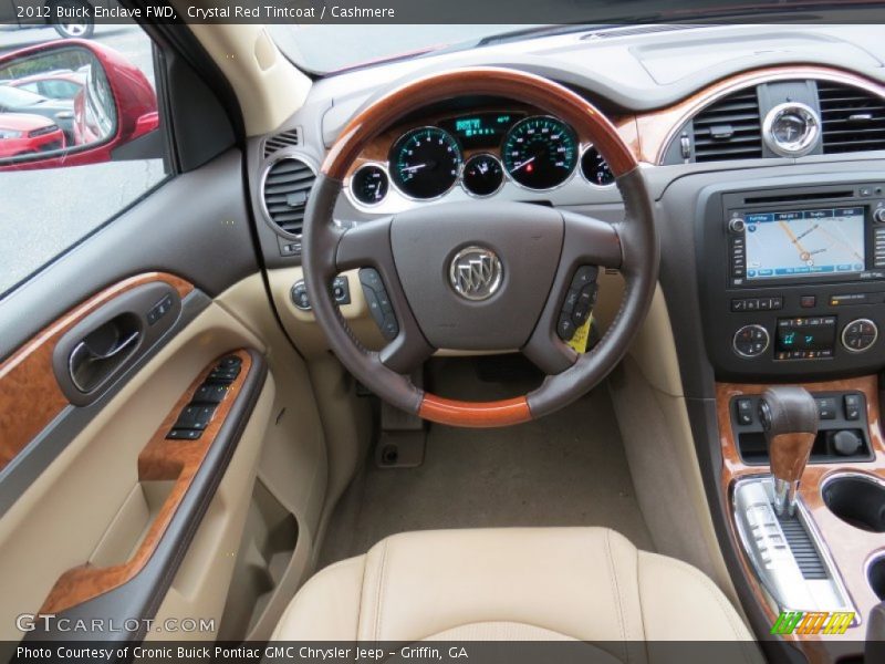 Crystal Red Tintcoat / Cashmere 2012 Buick Enclave FWD