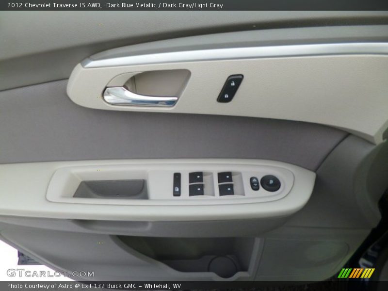 Dark Blue Metallic / Dark Gray/Light Gray 2012 Chevrolet Traverse LS AWD