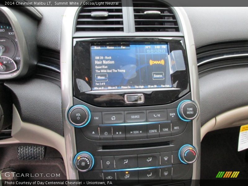 Summit White / Cocoa/Light Neutral 2014 Chevrolet Malibu LT