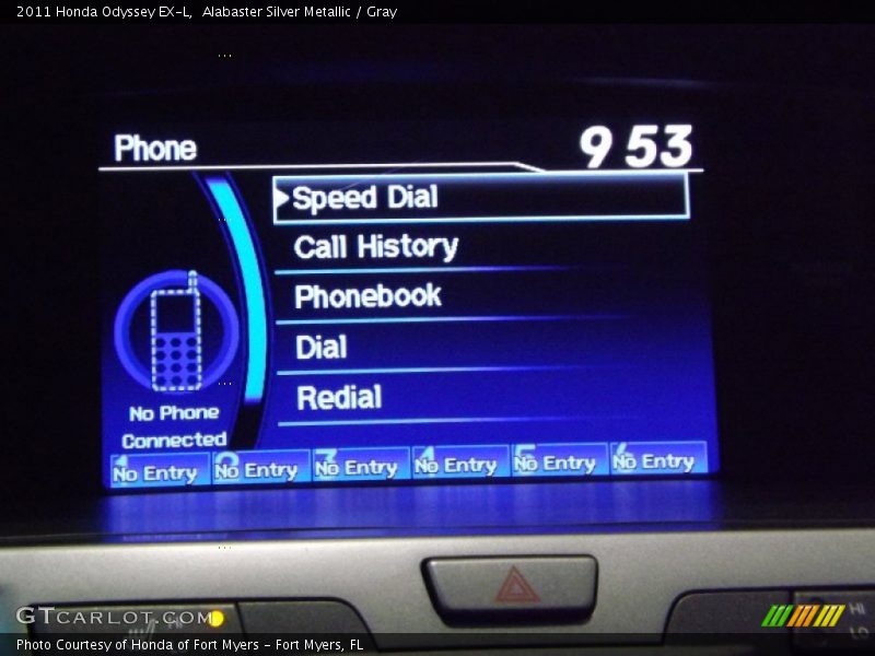 Alabaster Silver Metallic / Gray 2011 Honda Odyssey EX-L