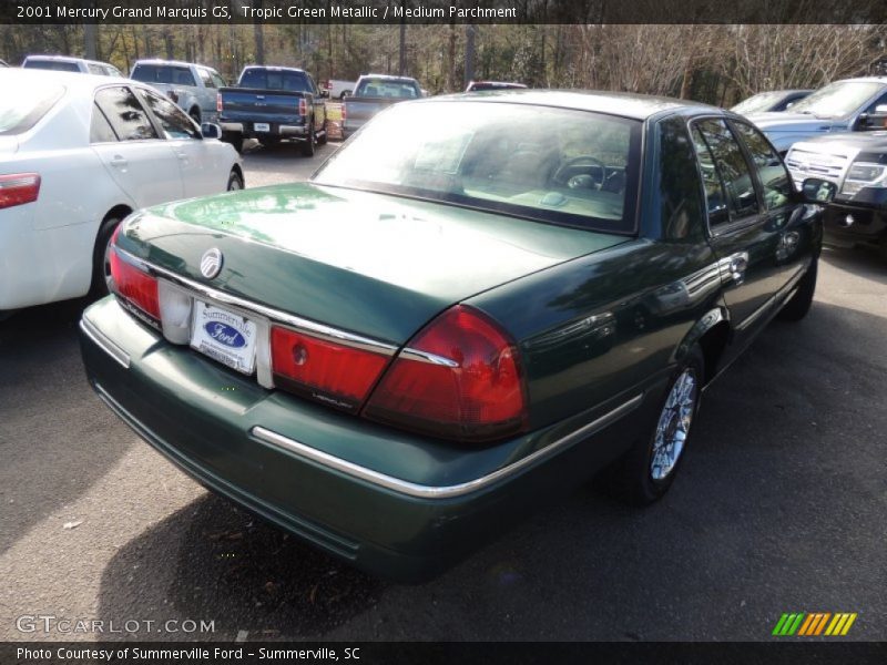 Tropic Green Metallic / Medium Parchment 2001 Mercury Grand Marquis GS