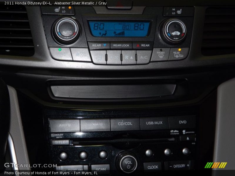 Alabaster Silver Metallic / Gray 2011 Honda Odyssey EX-L