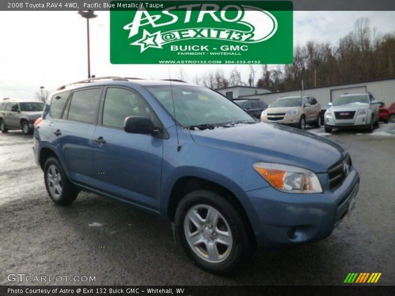 Pacific Blue Metallic / Taupe 2008 Toyota RAV4 4WD