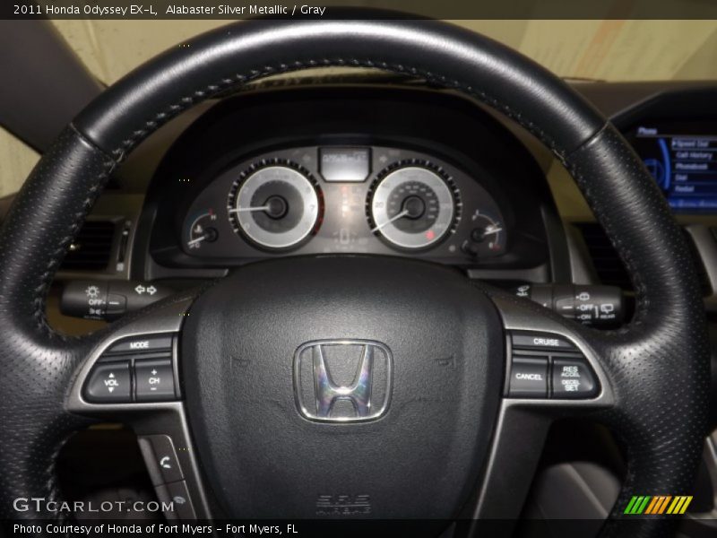 Alabaster Silver Metallic / Gray 2011 Honda Odyssey EX-L