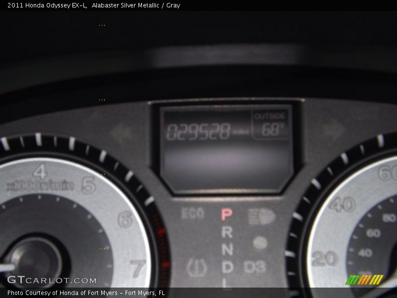 Alabaster Silver Metallic / Gray 2011 Honda Odyssey EX-L