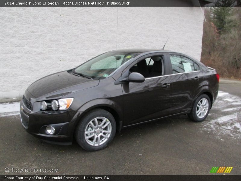 Mocha Bronze Metallic / Jet Black/Brick 2014 Chevrolet Sonic LT Sedan