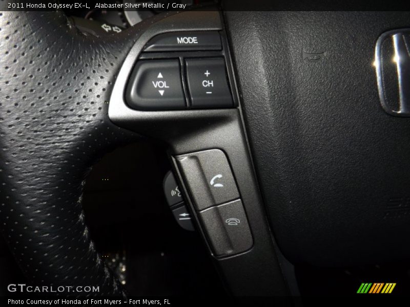 Alabaster Silver Metallic / Gray 2011 Honda Odyssey EX-L