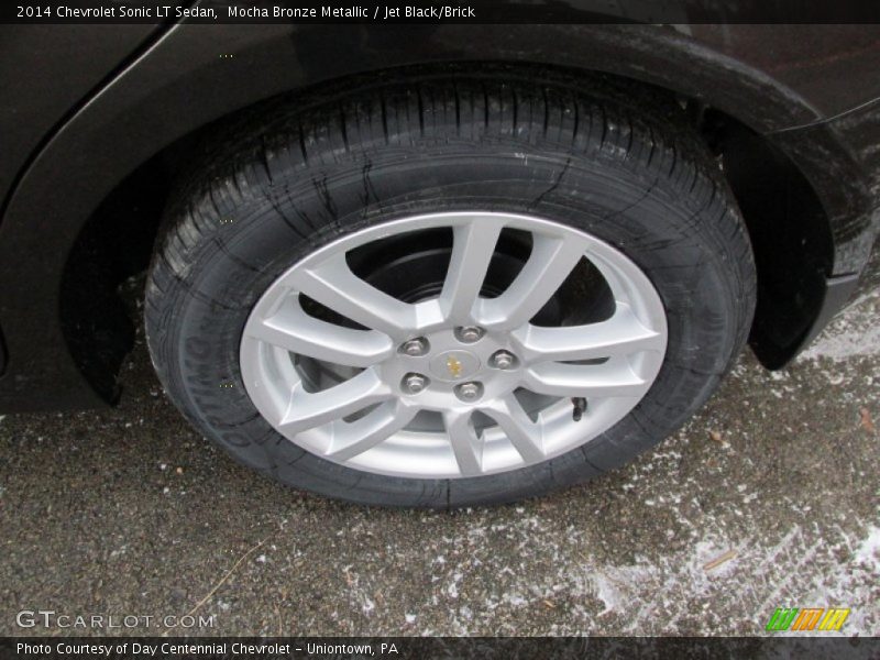 Mocha Bronze Metallic / Jet Black/Brick 2014 Chevrolet Sonic LT Sedan