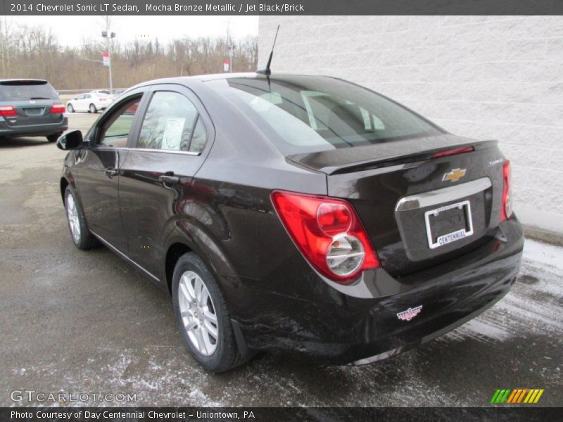 Mocha Bronze Metallic / Jet Black/Brick 2014 Chevrolet Sonic LT Sedan