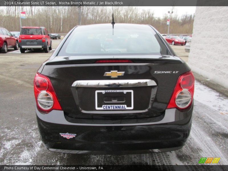 Mocha Bronze Metallic / Jet Black/Brick 2014 Chevrolet Sonic LT Sedan