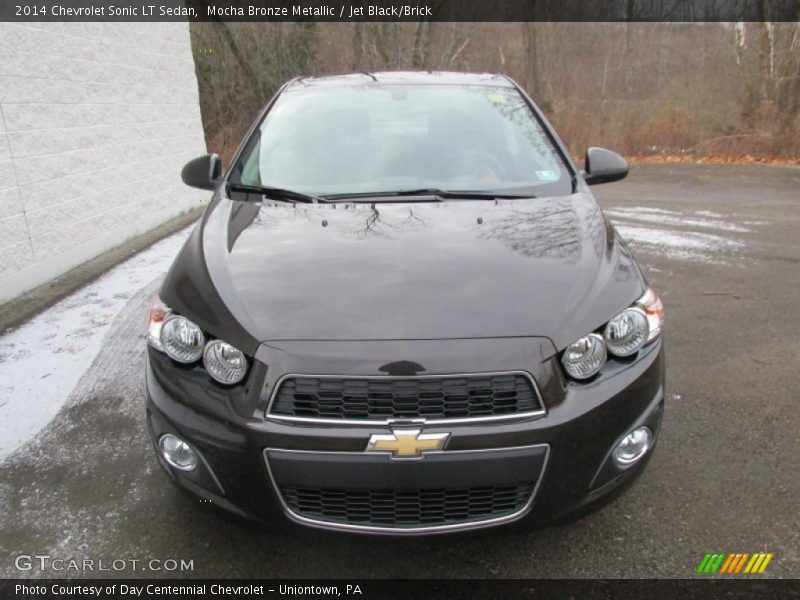 Mocha Bronze Metallic / Jet Black/Brick 2014 Chevrolet Sonic LT Sedan
