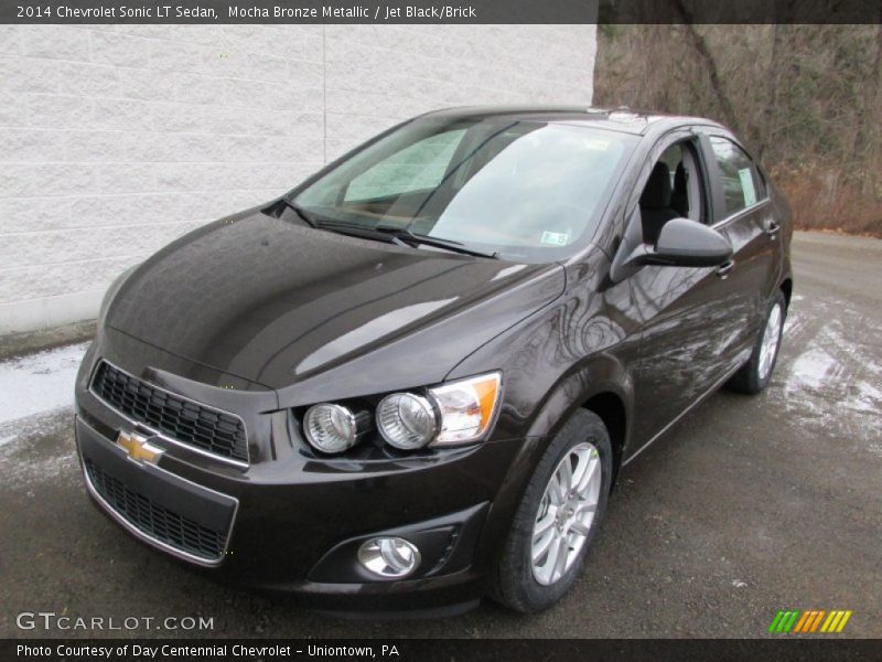 Mocha Bronze Metallic / Jet Black/Brick 2014 Chevrolet Sonic LT Sedan