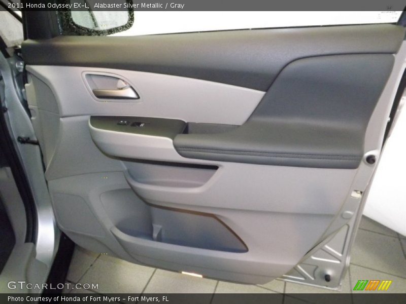 Alabaster Silver Metallic / Gray 2011 Honda Odyssey EX-L