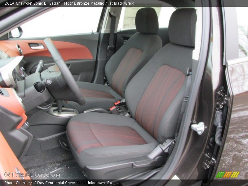 Mocha Bronze Metallic / Jet Black/Brick 2014 Chevrolet Sonic LT Sedan