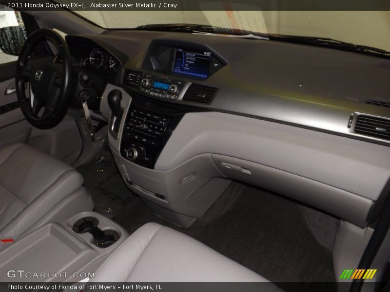 Alabaster Silver Metallic / Gray 2011 Honda Odyssey EX-L