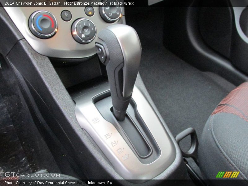 Mocha Bronze Metallic / Jet Black/Brick 2014 Chevrolet Sonic LT Sedan