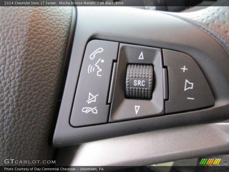 Mocha Bronze Metallic / Jet Black/Brick 2014 Chevrolet Sonic LT Sedan