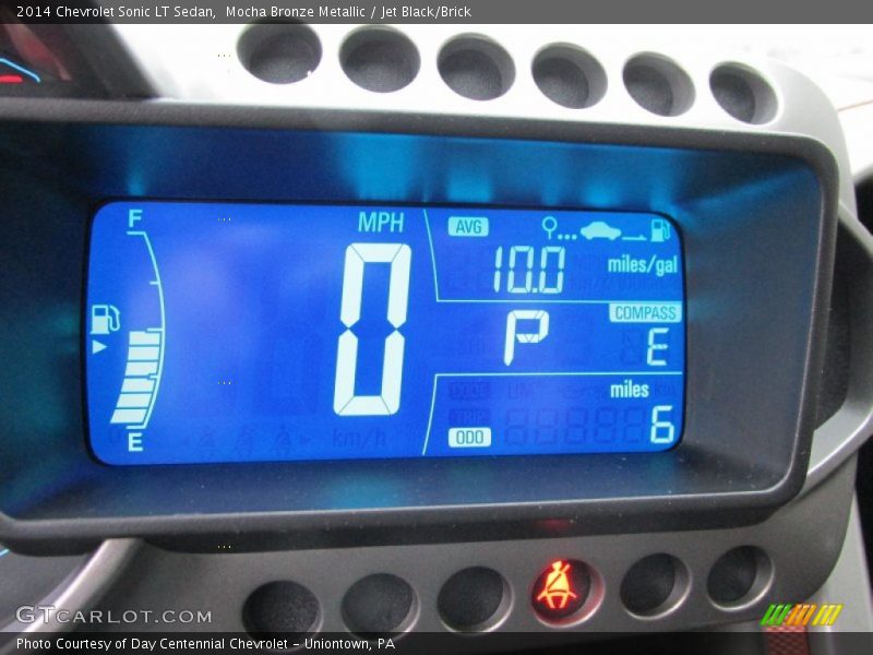 Mocha Bronze Metallic / Jet Black/Brick 2014 Chevrolet Sonic LT Sedan