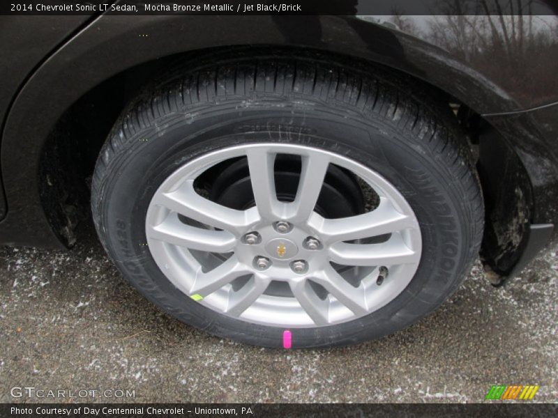 Mocha Bronze Metallic / Jet Black/Brick 2014 Chevrolet Sonic LT Sedan