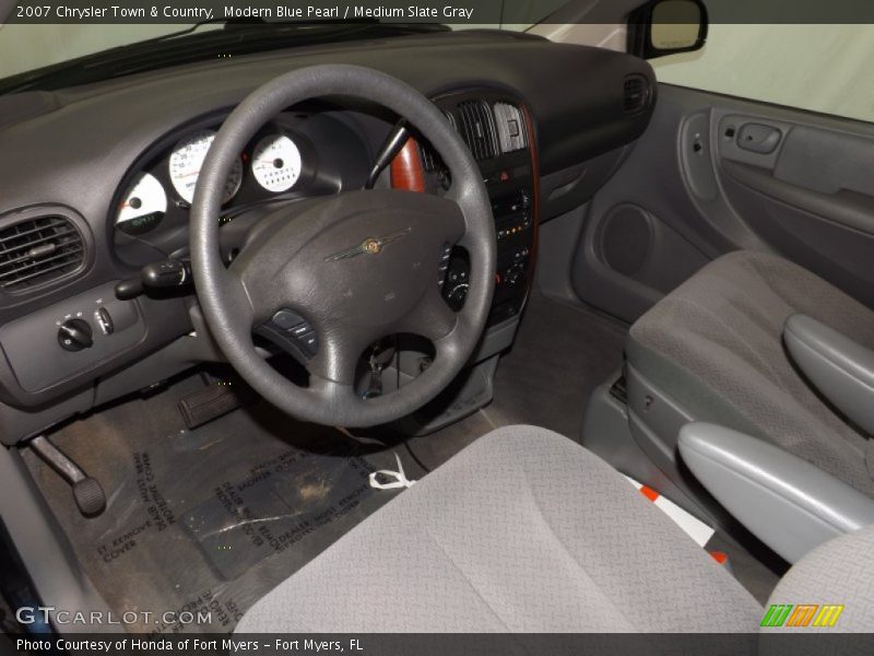 Modern Blue Pearl / Medium Slate Gray 2007 Chrysler Town & Country
