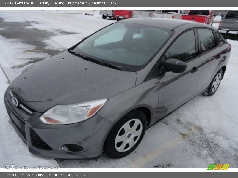 Sterling Grey Metallic / Charcoal Black 2012 Ford Focus S Sedan