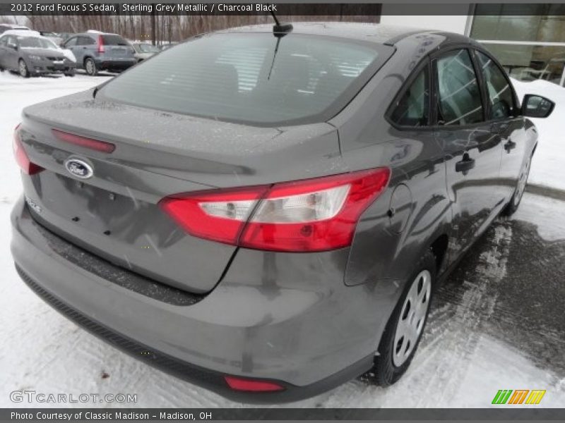 Sterling Grey Metallic / Charcoal Black 2012 Ford Focus S Sedan
