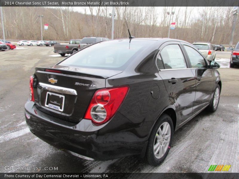 Mocha Bronze Metallic / Jet Black/Brick 2014 Chevrolet Sonic LT Sedan