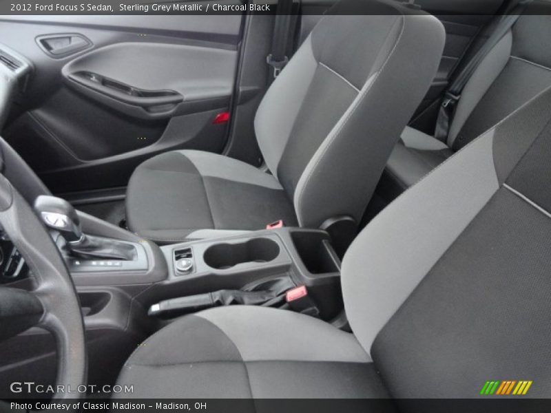 Sterling Grey Metallic / Charcoal Black 2012 Ford Focus S Sedan