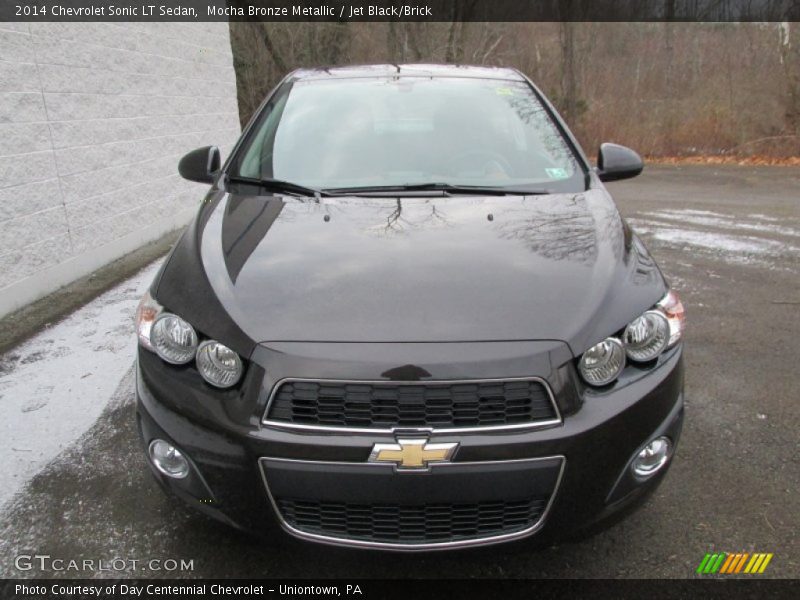 Mocha Bronze Metallic / Jet Black/Brick 2014 Chevrolet Sonic LT Sedan