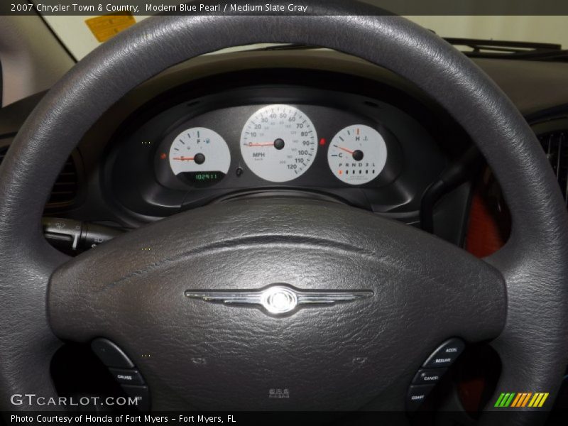 Modern Blue Pearl / Medium Slate Gray 2007 Chrysler Town & Country