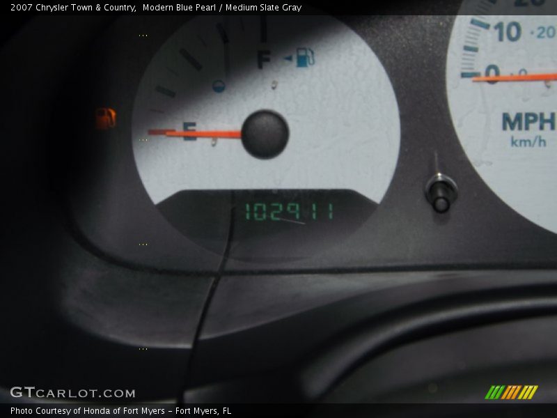 Modern Blue Pearl / Medium Slate Gray 2007 Chrysler Town & Country
