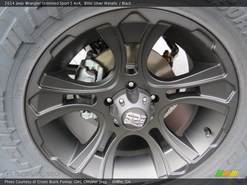 Custom Wheels of 2014 Wrangler Unlimited Sport S 4x4