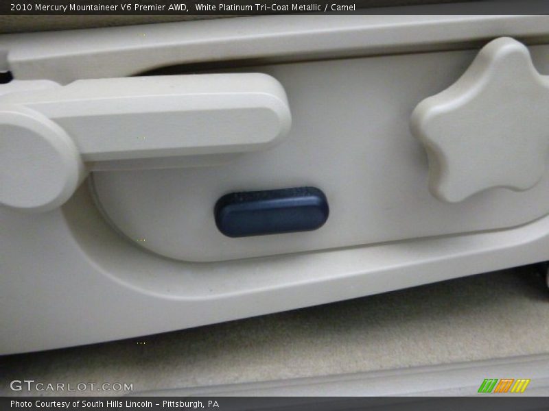 White Platinum Tri-Coat Metallic / Camel 2010 Mercury Mountaineer V6 Premier AWD