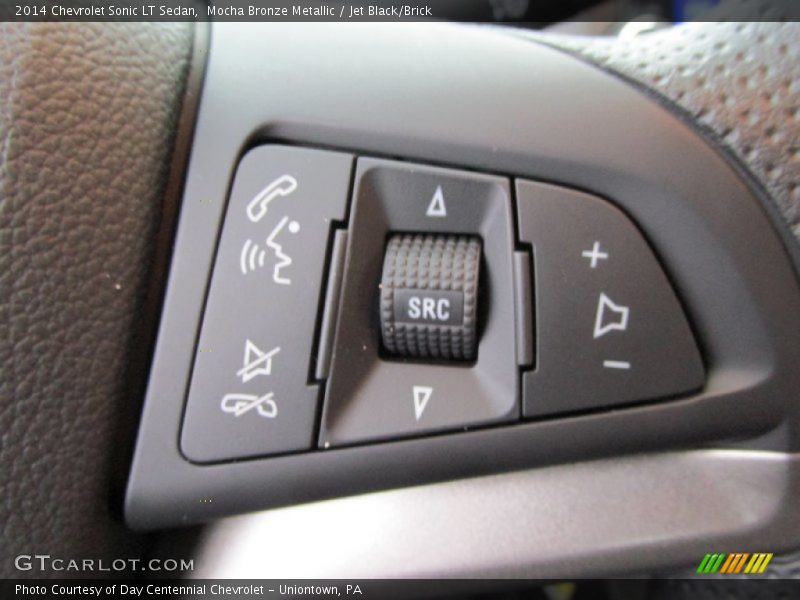 Mocha Bronze Metallic / Jet Black/Brick 2014 Chevrolet Sonic LT Sedan