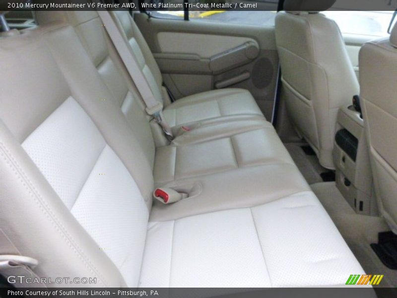 White Platinum Tri-Coat Metallic / Camel 2010 Mercury Mountaineer V6 Premier AWD