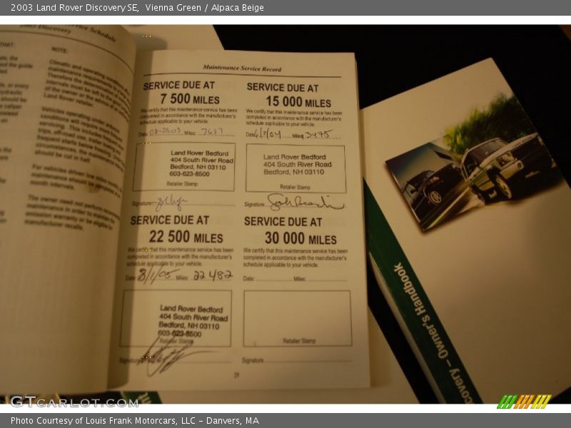 Vienna Green / Alpaca Beige 2003 Land Rover Discovery SE