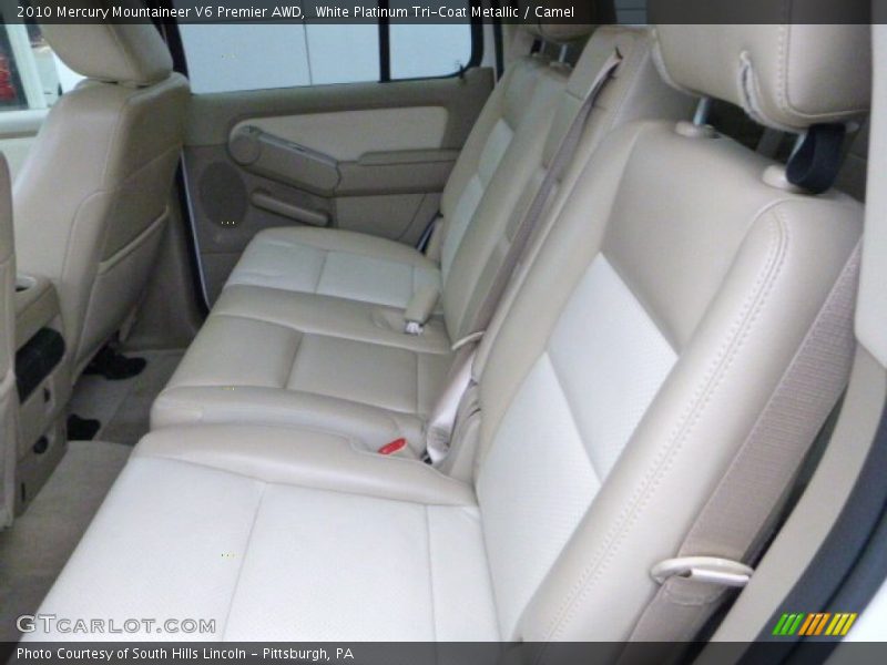 White Platinum Tri-Coat Metallic / Camel 2010 Mercury Mountaineer V6 Premier AWD