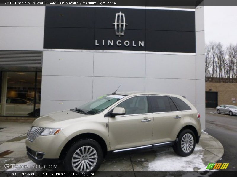 Gold Leaf Metallic / Medium Light Stone 2011 Lincoln MKX AWD