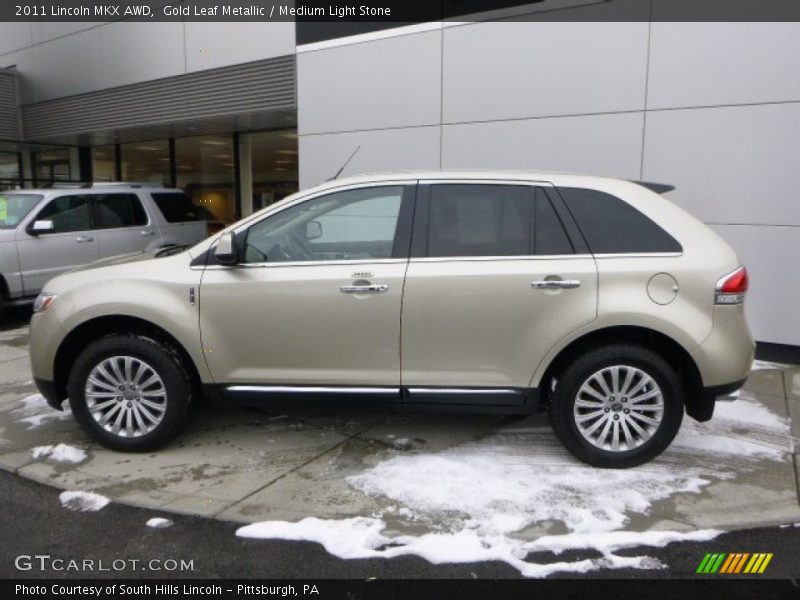 Gold Leaf Metallic / Medium Light Stone 2011 Lincoln MKX AWD