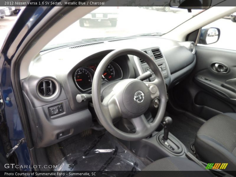 Metallic Blue / Charcoal 2012 Nissan Versa 1.6 SV Sedan