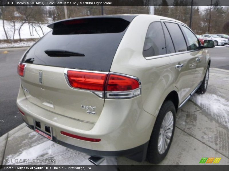 Gold Leaf Metallic / Medium Light Stone 2011 Lincoln MKX AWD