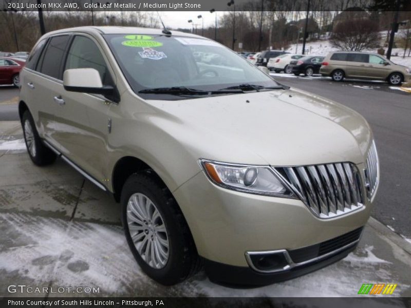 Gold Leaf Metallic / Medium Light Stone 2011 Lincoln MKX AWD